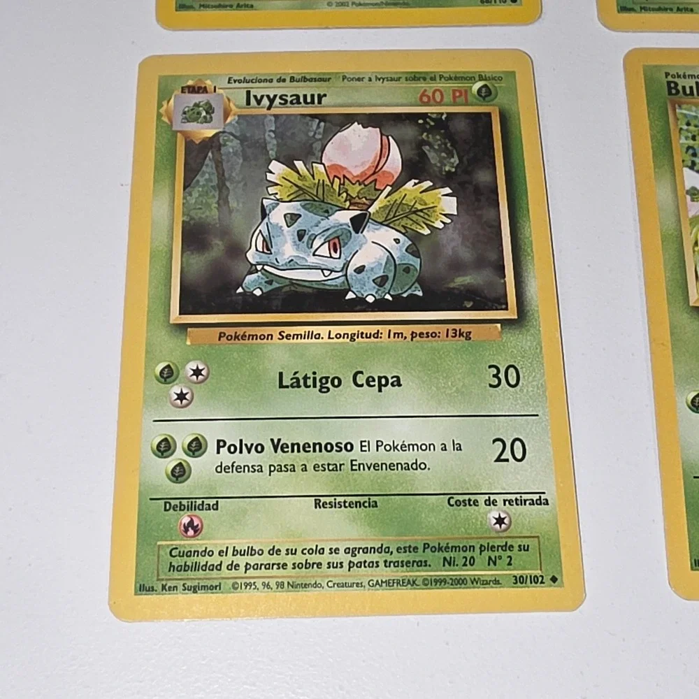 Pokemon Card Lot Bulbasaur Legendary Collection Base 2 Spanish Ivysaur 4 Cards